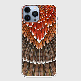 Чехол для iPhone 13 Pro Max с принтом оперение:  орел (2) в городе Новоалтайск,  |  | feathers | plumage | бурый | друид | индеец | коричневый | оперение | оранжевый | орёл | пернатый | перо | перья | природа | птица | рыжий | сова | сон | ястреб