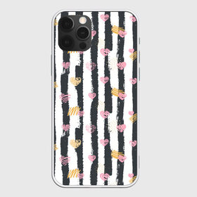 Чехол для iPhone 12 Pro Max с принтом Влюбленные сердца с полосками в городе Новоалтайск, Силикон |  | Тематика изображения на принте: 14 февраля | heart | hearts | love | pattern | pink | stripe | stripes | valentine | valentines | арт | валентинка | валентинов день | день влюбленных | лав | лав ю | любовь | паттерн | роба | розовое | святой валентин | сердечки | сердце 