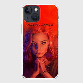 Чехол для iPhone 13 mini с принтом Queens Gambit Ход Королевы в городе Новоалтайск,  |  | the queens gambit | бэт хармон | королева | милая девушка | рыжая | рыжая девушка | сериал | сериал про шахматы | ход королевы | шахматы | элизабет хармон