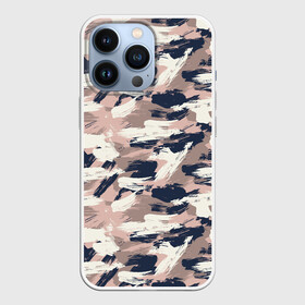 Чехол для iPhone 13 Pro с принтом Кремовый камуфляж в городе Новоалтайск,  |  | Тематика изображения на принте: 23 февраля | армия | военная | зелень | камуфляж | листья | маскировка | осень | охота | паттерн | рыбалка | солдат | текстуры