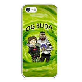 Чехол для iPhone 5/5S матовый с принтом Репер - OG Buda в городе Новоалтайск, Силикон | Область печати: задняя сторона чехла, без боковых панелей | lil melon | og buda | seemee. | оджи буда | репер | рэп исполнитель | федук