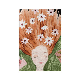 Обложка для паспорта матовая кожа с принтом Мечты в городе Новоалтайск, натуральная матовая кожа | размер 19,3 х 13,7 см; прозрачные пластиковые крепления | dreams | цветы