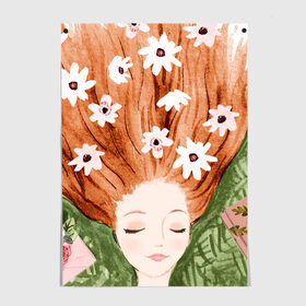 Постер с принтом Мечты в городе Новоалтайск, 100% бумага
 | бумага, плотность 150 мг. Матовая, но за счет высокого коэффициента гладкости имеет небольшой блеск и дает на свету блики, но в отличии от глянцевой бумаги не покрыта лаком | dreams | цветы