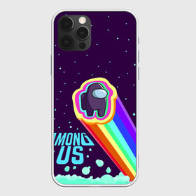 Чехол для iPhone 12 Pro Max с принтом AMONG US neon rainbow в городе Новоалтайск, Силикон |  | детский | космос | неоновый | радуга | стильная | тренд | яркий