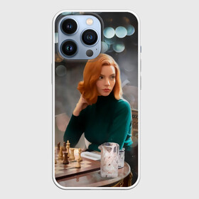 Чехол для iPhone 13 Pro с принтом Queens Gambit Ход Королевы в городе Новоалтайск,  |  | the queens gambit | бэт хармон | королева | милая девушка | рыжая | рыжая девушка | сериал | сериал про шахматы | ход королевы | шахматы | элизабет хармон