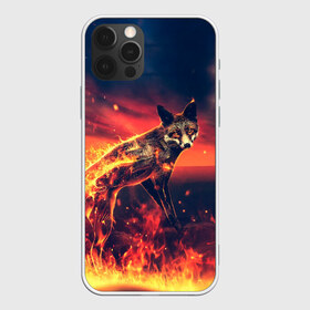 Чехол для iPhone 12 Pro Max с принтом Огненная лиса в городе Новоалтайск, Силикон |  | fox | foxy | животное | звери | лиса | лисенок | лисичка | милая | рыжая | фокс