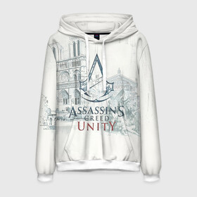 Мужская толстовка 3D с принтом Assassin’s Creed Unity в городе Новоалтайск, 100% полиэстер | двухслойный капюшон со шнурком для регулировки, мягкие манжеты на рукавах и по низу толстовки, спереди карман-кенгуру с мягким внутренним слоем. | black flag | brotherhood | chronicles | creed | game | origins | revelations | rogue | syndicate | unity | valhalla | альтаир | ассасин | игры | кинжал | пираты