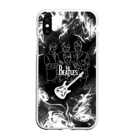 Чехол для iPhone XS Max матовый с принтом The Beatles в городе Новоалтайск, Силикон | Область печати: задняя сторона чехла, без боковых панелей | beatles | music | retro | rock | битлз | гитара | джон леннон | джордж харрисон | дым | логотипы групп | музыка | песни | пол маккартини | ретро | ринго старр | рок группа | рокерские | старый рок | черно белый