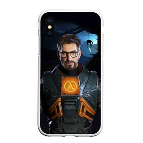 Чехол для iPhone XS Max матовый с принтом Freeman в городе Новоалтайск, Силикон | Область печати: задняя сторона чехла, без боковых панелей | alyx | freeman | hl | valve | гордон | лямбда | халва