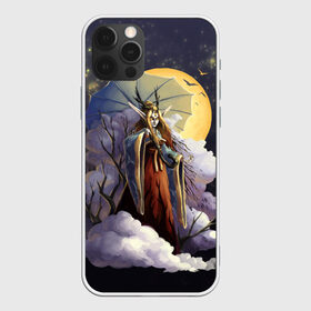 Чехол для iPhone 12 Pro Max с принтом Осень в городе Новоалтайск, Силикон |  | зонт | луна | облака | осень | эльф