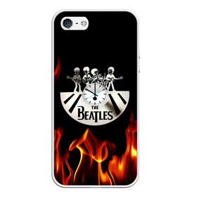 Чехол для iPhone 5/5S матовый с принтом The Beatles в городе Новоалтайск, Силикон | Область печати: задняя сторона чехла, без боковых панелей | fire | the beatles | the beatles lettering | the beatles print | world day of the beatles | всемирный день the beatles | группа the beatles | музыкальная группа the beatles | надпись the beatles | огонь | принт the beatles
