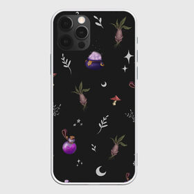 Чехол для iPhone 12 Pro Max с принтом Magic pattern в городе Новоалтайск, Силикон |  | Тематика изображения на принте: bottle | mandrake | mushroom | pot | волшебство | зелье | паттерн
