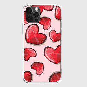 Чехол для iPhone 12 Pro Max с принтом Узор Сердечки для влюбленных в городе Новоалтайск, Силикон |  | Тематика изображения на принте: 14 февраля | влюбленным | день святого валентина | красные | любовь | парные | подарок | сердечки | узор