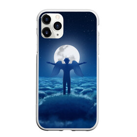 Чехол для iPhone 11 Pro Max матовый с принтом Ангел в городе Новоалтайск, Силикон |  | Тематика изображения на принте: tegunvteg | ангел | бог | звезды | космос | луна | небеса | ночное небо | облака | полнолуние | человек с крыльями