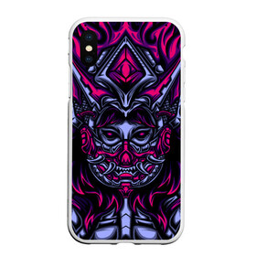 Чехол для iPhone XS Max матовый с принтом Механическая ведьма в городе Новоалтайск, Силикон | Область печати: задняя сторона чехла, без боковых панелей | Тематика изображения на принте: cyber | dark | mechanical | queen | tegunvteg | арт | ведьма | кибер | королева | механический | монстр | робот