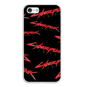 Чехол для iPhone 5/5S матовый с принтом Cyberpunk 2077 red в городе Новоалтайск, Силикон | Область печати: задняя сторона чехла, без боковых панелей | 2077 | cyber punk 2077 | cyberpunk | cyberpunk2077art | red | samurai | киберпанк | красный 2077
