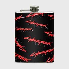 Фляга с принтом Cyberpunk 2077 red в городе Новоалтайск, металлический корпус | емкость 0,22 л, размер 125 х 94 мм. Виниловая наклейка запечатывается полностью | Тематика изображения на принте: 2077 | cyber punk 2077 | cyberpunk | cyberpunk2077art | red | samurai | киберпанк | красный 2077