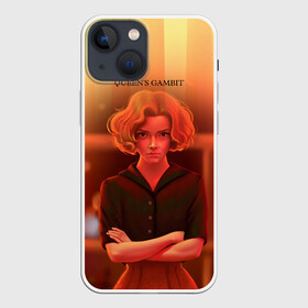 Чехол для iPhone 13 mini с принтом Queens Gambit Ход Королевы в городе Новоалтайск,  |  | the queens gambit | бэт хармон | королева | милая девушка | рыжая | рыжая девушка | сериал | сериал про шахматы | ход королевы | шахматы | элизабет хармон