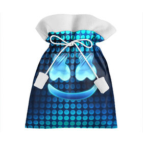 Подарочный 3D мешок с принтом Marshmello в городе Новоалтайск, 100% полиэстер | Размер: 29*39 см | christopher comstock | dj | fortnite | game | gamer | marshmello | music | диджей | игры | клубная музыка | клубняк | крис комсток | маршмеллоу | музыка | фортнайт