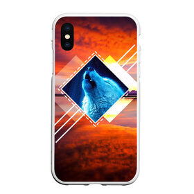 Чехол для iPhone XS Max матовый с принтом WolfWave в городе Новоалтайск, Силикон | Область печати: задняя сторона чехла, без боковых панелей | animals | wolf | волк | волки | животные | звери | зверь | одиночество | одиночка | пёс | собака