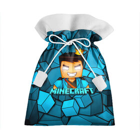 Подарочный 3D мешок с принтом Minecraft в городе Новоалтайск, 100% полиэстер | Размер: 29*39 см | Тематика изображения на принте: minecraft | алекс | белый | блоки | ведьма | взрывчатка | визера | волк | гаст | добывать | дракон | зеленый куб | зомби | игра | крафт | крипер | кубики | лошадка | майн | майнкрафт | манкрафт | овечка | оцелот