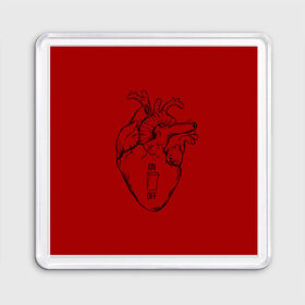 Магнит 55*55 с принтом heart on or off в городе Новоалтайск, Пластик | Размер: 65*65 мм; Размер печати: 55*55 мм | heart | heart breaker | love | боль | бывшая | бывшие | бывший | любовь | надпись | нет девушки | нет парня | нет проблем | про бывших | разбитое сердце | сердечки | сердца