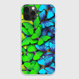Чехол для iPhone 12 Pro Max с принтом Радужные бабочки в городе Новоалтайск, Силикон |  | Тематика изображения на принте: абстракция | бабочки | градиент | неон | природа | радуга | узор | фон | яркий узор