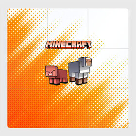 Магнитный плакат 3Х3 с принтом Minecraft в городе Новоалтайск, Полимерный материал с магнитным слоем | 9 деталей размером 9*9 см | minecraft | алекс | белый | блоки | ведьма | взрывчатка | визера | волк | гаст | добывать | дракон | зеленый куб | зомби | игра | крафт | крипер | кубики | лошадка | майн | майнкрафт | манкрафт | овечка | оцелот