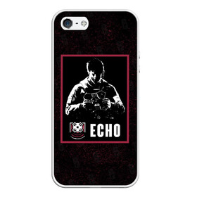 Чехол для iPhone 5/5S матовый с принтом Echo в городе Новоалтайск, Силикон | Область печати: задняя сторона чехла, без боковых панелей | echo | r6s | rainbow six siege | оперативник | персонаж | эхо
