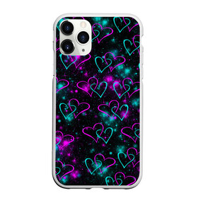 Чехол для iPhone 11 Pro Max матовый с принтом Сердечки в городе Новоалтайск, Силикон |  | 14 февраля | love | валентинов день | влюбленные | девушке | день валентина | день влюбленных | жена | заяц | котейка | котики | кошачья любовь | лайки | лапки | любимому | любовь | мем | милота | мишка