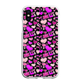 Чехол для iPhone XS Max матовый с принтом LOVE в городе Новоалтайск, Силикон | Область печати: задняя сторона чехла, без боковых панелей | Тематика изображения на принте: love | амур | афродита | валентинка | влюбленность | вторая половинка | купидон | любовь | нежность | отношения | подарок любви | поцелуй | праздник любви | романтика | свидание | семья | сердечки