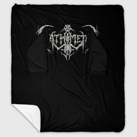 Плед с рукавами с принтом Deathmetal в городе Новоалтайск, 100% полиэстер | Закругленные углы, все края обработаны. Ткань не мнется и не растягивается. Размер 170*145 | deathcore | deathmetal | metal | rock | teribal | дэткор | дэтметал | рок