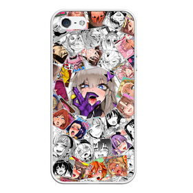 Чехол для iPhone 5/5S матовый с принтом Ahegao завихрение в городе Новоалтайск, Силикон | Область печати: задняя сторона чехла, без боковых панелей | ahegao | anime | manga | аниме | ахегао | коллаж | манга | паттерн