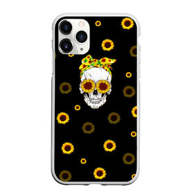Чехол для iPhone 11 Pro Max матовый с принтом Череп и подсолнухи в городе Новоалтайск, Силикон |  | Тематика изображения на принте: глаза | металл | подсолнух | подсолнухи | прикол | с черепами | с черепом | скелет | солнце | череп | черепа | черепок | эмо