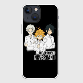 Чехол для iPhone 13 mini с принтом Обещанный Неверленд в городе Новоалтайск,  |  | anime heroes | anime logo | emma | norman | promised neverland | ray | the promised neverland | аниме сериал | логотипы аниме | мультик | мультфильм | неверленд | норман | обещанный неверленд | парни | персонажи аниме | рей | рэй | эмма