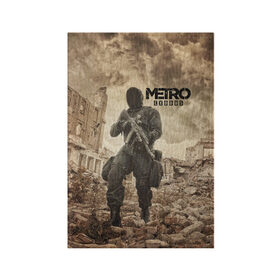 Обложка для паспорта матовая кожа с принтом Metro Exodus в городе Новоалтайск, натуральная матовая кожа | размер 19,3 х 13,7 см; прозрачные пластиковые крепления | 2033 | exodus | metro | metro 2033 | metro exodus | stalker | апокалипсис | диггер | дигеры | метро | разрушка | эпидемия