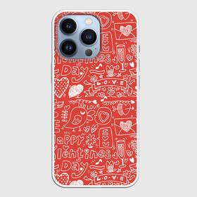 Чехол для iPhone 13 Pro с принтом Happy Valentines Day в городе Новоалтайск,  |  | Тематика изображения на принте: 14 february | 14 февраля | happy | love day | valentines day | влюбленные | день валентина | день влюбленных | день святого валентина | любовь | пары