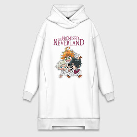 Платье-худи хлопок с принтом The Promised Neverland | Малыши (Z) в городе Новоалтайск,  |  | promised neverland | the promised neverland | yakusoku no neverland | неверленд | обещанная страна | обещанная страна грёз | обещанный неверленд | якусоку но нэба