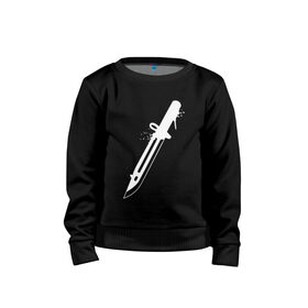 Детский свитшот хлопок с принтом Bayonet Knife CSGO Gaming. в городе Новоалтайск, 100% хлопок | круглый вырез горловины, эластичные манжеты, пояс и воротник | Тематика изображения на принте: astralis | awp | bayonet knife | counter strike | cs go | cs go global offensive | cs:go | faze clan | hyper beast | team liquid | астралис | кс го | тим ликвид | фейз клан | хайпер бист