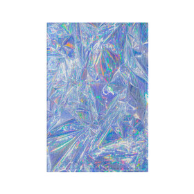 Обложка для паспорта матовая кожа с принтом 3d ice glitch в городе Новоалтайск, натуральная матовая кожа | размер 19,3 х 13,7 см; прозрачные пластиковые крепления | 3d | 3д | glitch | ice | блеск | блестки | глитч | глич | лед | мятая | пакет | свечение