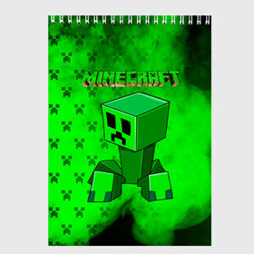 Скетчбук с принтом Minecraft в городе Новоалтайск, 100% бумага
 | 48 листов, плотность листов — 100 г/м2, плотность картонной обложки — 250 г/м2. Листы скреплены сверху удобной пружинной спиралью | minecraft | алекс | белый | блоки | ведьма | взрывчатка | визера | волк | гаст | добывать | дракон | зеленый куб | зомби | игра | крафт | крипер | кубики | лошадка | майн | майнкрафт | манкрафт | овечка | оцелот