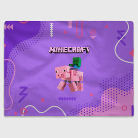 Плед 3D с принтом Minecraft в городе Новоалтайск, 100% полиэстер | закругленные углы, все края обработаны. Ткань не мнется и не растягивается | minecraft | алекс | белый | блоки | ведьма | взрывчатка | визера | волк | гаст | добывать | дракон | зеленый куб | зомби | игра | крафт | крипер | кубики | лошадка | майн | майнкрафт | манкрафт | овечка | оцелот