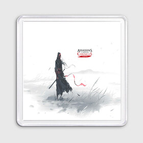 Магнит 55*55 с принтом ASSASSIN`S CREED в городе Новоалтайск, Пластик | Размер: 65*65 мм; Размер печати: 55*55 мм | Тематика изображения на принте: black flag | brotherhood | chronicles | creed | game | origins | revelations | rogue | syndicate | unity | valhalla | альтаир | ассасин | игры | кинжал | пираты