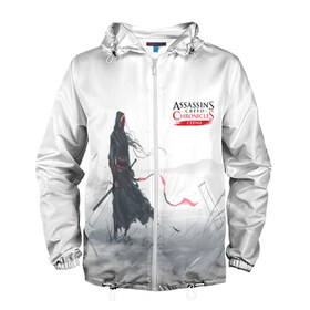 Мужская ветровка 3D с принтом ASSASSIN`S CREED в городе Новоалтайск, 100% полиэстер | подол и капюшон оформлены резинкой с фиксаторами, два кармана без застежек по бокам, один потайной карман на груди | Тематика изображения на принте: black flag | brotherhood | chronicles | creed | game | origins | revelations | rogue | syndicate | unity | valhalla | альтаир | ассасин | игры | кинжал | пираты