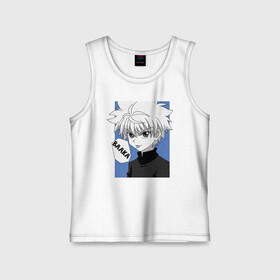 Детская майка хлопок с принтом Киллуа в городе Новоалтайск,  |  | freecss | gon | hisoka | japan | killua | morou | zoldyck | аниме | гон | золдик | икс | кил | килуа | килуя | моро | мороу | охотник | охотникхохотник | фрикс | хантер | хантериксхантер | хантерххантер | хисока | хисоко |