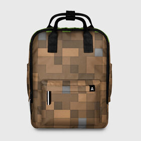 Женский рюкзак 3D с принтом Minecraft камуфляж в городе Новоалтайск, 100% полиэстер | лямки с регулируемой длиной, сверху ручки, чтобы рюкзак нести как сумку. Основное отделение закрывается на молнию, как и внешний карман. Внутри два дополнительных кармана, один из которых закрывается на молнию. По бокам два дополнительных кармашка, куда поместится маленькая бутылочка
 | minecraft | камуфляж | майнкрафт | майнкрафта | майнкрафтер | майнкрафтеры | майнкрафтонли | майнкрафтпе