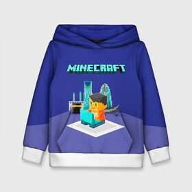 Детская толстовка 3D с принтом Minecraft в городе Новоалтайск, 100% полиэстер | двухслойный капюшон со шнурком для регулировки, мягкие манжеты на рукавах и по низу толстовки, спереди карман-кенгуру с мягким внутренним слоем | Тематика изображения на принте: minecraft | алекс | белый | блоки | ведьма | взрывчатка | визера | волк | гаст | добывать | дракон | зеленый куб | зомби | игра | крафт | крипер | кубики | лошадка | майн | майнкрафт | манкрафт | овечка | оцелот