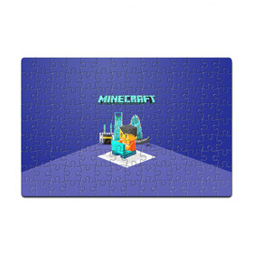 Пазл магнитный 126 элементов с принтом Minecraft в городе Новоалтайск, полимерный материал с магнитным слоем | 126 деталей, размер изделия —  180*270 мм | Тематика изображения на принте: minecraft | алекс | белый | блоки | ведьма | взрывчатка | визера | волк | гаст | добывать | дракон | зеленый куб | зомби | игра | крафт | крипер | кубики | лошадка | майн | майнкрафт | манкрафт | овечка | оцелот