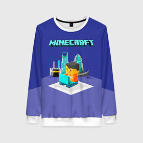 Женский свитшот 3D с принтом Minecraft в городе Новоалтайск, 100% полиэстер с мягким внутренним слоем | круглый вырез горловины, мягкая резинка на манжетах и поясе, свободная посадка по фигуре | minecraft | алекс | белый | блоки | ведьма | взрывчатка | визера | волк | гаст | добывать | дракон | зеленый куб | зомби | игра | крафт | крипер | кубики | лошадка | майн | майнкрафт | манкрафт | овечка | оцелот