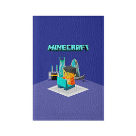 Обложка для паспорта матовая кожа с принтом Minecraft в городе Новоалтайск, натуральная матовая кожа | размер 19,3 х 13,7 см; прозрачные пластиковые крепления | Тематика изображения на принте: minecraft | алекс | белый | блоки | ведьма | взрывчатка | визера | волк | гаст | добывать | дракон | зеленый куб | зомби | игра | крафт | крипер | кубики | лошадка | майн | майнкрафт | манкрафт | овечка | оцелот